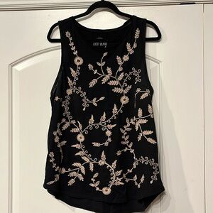 Embroidered tank